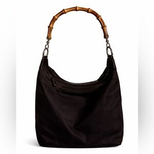 Gucci Brown Hobo Bag with Bamboo Handle